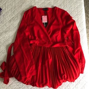 NWT Pretty Little Thing Midi Dress with Belt